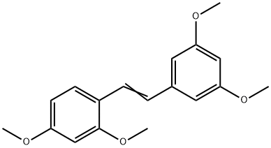 (E)-1-(3,5-二甲氧基苯乙烯基)-2,4-二甲氧基苯, 20578-92-1, 結(jié)構(gòu)式