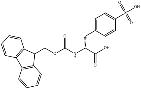 FMOC-D-PHE(4-CH2-SO3H) Struktur