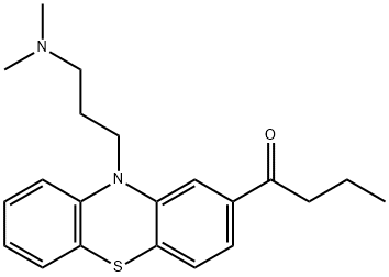 1-[10-[3-(Dimethylamino)propyl]-10H-phenothiazin-2-yl]-1-butanone Struktur