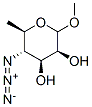 methyl 4-azido-4,6-dideoxymannopyranoside Struktur