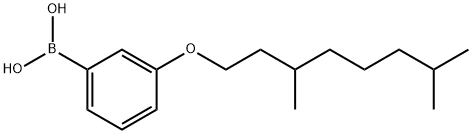 3-(3,7-二甲基辛氧基)苯硼酸, 209347-66-0, 結(jié)構(gòu)式