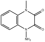 2,3-Quinoxalinedione,1-amino-1,4-dihydro-4-methyl-(8CI) Struktur