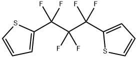 2,2'-(1,1,2,2,3,3-Hexafluoro-1,3-propanediyl)bisthiophene Struktur