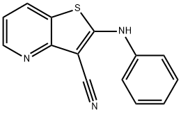 Thieno[3,2-b]pyridine-3-carbonitrile, 2-(phenylamino)- (9CI) Struktur