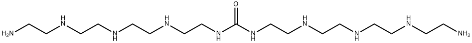 13-amino-N-[2-[[2-[[2-[(2-aminoethyl)amino]ethyl]amino]ethyl]amino]ethyl]-2,5,8,11-tetraazatridecanamide Struktur