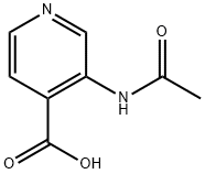 3-(Acetylamino)-4-pyridinecarboxylicacid Struktur