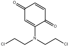 1,4-Benzoquinone, 2-(N,N-bis(2-chloroethyl)amino)- Struktur
