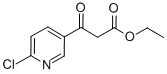 ETHYL 3-(6-CHLORO-3-PYRIDYL)-3-OXOPROPANOATE Struktur