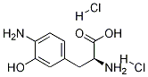 4-AMino-3-hydroxyphenylalanine Dihydrochloride Structure