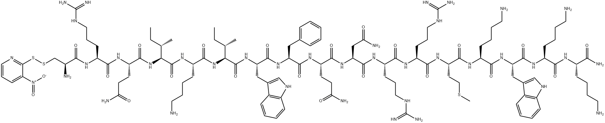 CYS(NPYS)-ANTENNAPEDIA HOMEOBOX (43-58) AMIDE 結(jié)構(gòu)式