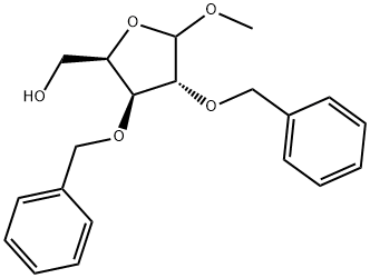 ((2R,3S,4R)-3,4-bis(benzyloxy)-5-Methoxytetrahydrofuran-2-yl)Methanol Struktur