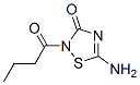1,2,4-Thiadiazol-3(2H)-one,  5-amino-2-(1-oxobutyl)- Struktur