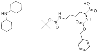 Z-6-叔丁氧羰酰賴氨酸· 二環(huán)己基胺鹽, 2212-76-2, 結構式