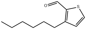 2-Thiophenecarboxaldehyde, 3-hexyl- Struktur