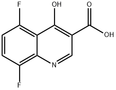 5,8-Difluoro-4-hydroxyquinoline-3-carboxylic acid Struktur