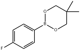 2-(4-FLUOROPHENYL)-5,5-DIMETHYL-1,3,2-DIOXABORINANE Struktur