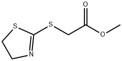 (2-Thiazolin-2-ylthio)acetic acid methyl ester Struktur