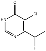 5-氯-6-(1-氟乙基)-4(1H)-嘧啶酮 結(jié)構(gòu)式