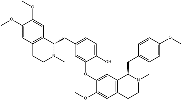 4-[(1,2,3,4-テトラヒドロ-6,7-ジメトキシ-2-メチルイソキノリン-1-イル)メチル]-2-[[1,2,3,4-テトラヒドロ-6-メトキシ-1-[(4-メトキシフェニル)メチル]-2-メチルイソキノリン-7-イル]オキシ]フェノール price.