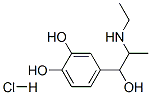 4-[2-(ethylamino)-1-hydroxypropyl]pyrocatechol hydrochloride  Struktur