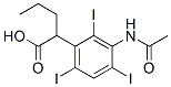2-(3-Acetylamino-2,4,6-triiodophenyl)valeric acid Struktur