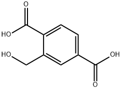 1,4-Benzenedicarboxylic acid, 2-(hydroxymethyl)- Struktur