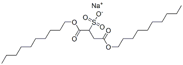 sodium 1,4-didecyl sulphonatosuccinate Struktur
