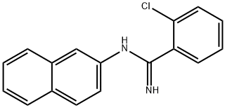 o-Chloro-N-(2-naphtyl)benzamidine Structure
