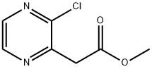 2-Pyrazineacetic acid, 3-chloro-, methyl ester Struktur