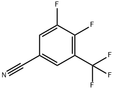 3,4-Difluoro-5-(trifluoromethyl)benzonitrile Struktur
