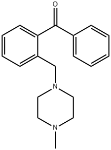 2-(4-メチルピペラジノメチル)ベンゾフェノン 化學(xué)構(gòu)造式