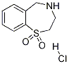 2,3,4,5-tetrahydrobenzo[f][1,4]thiazepine 1,1-dioxide hydrochloride Struktur