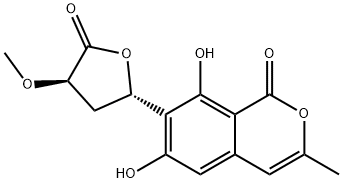 6,8-Dihydroxy-3-methyl-7-[(2S,4R)-tetrahydro-4-methoxy-5-oxofuran-2-yl]-1H-2-benzopyran-1-one|