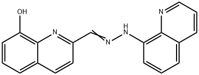 8-HYDROXYQUINOLINE-2-CARBOXALDEHYDE 8-QUINOLYLHYDRAZONE Struktur