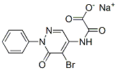 N-(5-Bromo-1,6-dihydro-6-oxo-1-phenylpyridazin-4-yl)oxamidic acid sodium salt Struktur