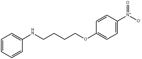 N-[4-(p-Nitrophenoxy)butyl]aniline Struktur
