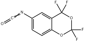 6-ISOCYANATO-2,2,4,4-TETRAFLUORO-1,3-BENZODIOXANE Struktur