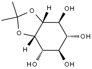 1,2-O-ISOPROPYLIDENE-MYO-INOSITOL Struktur