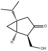 Bicyclo[3.1.0]hexan-3-one, 4-(hydroxymethyl)-1-(1-methylethyl)-, (1S,4R,5R)- (9CI) Struktur