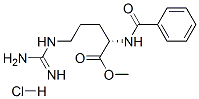 N-BENZOYL-L-ARGININE METHYL ESTER HYDROCHLORIDE Struktur
