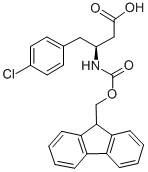 FMOC-(S)-3-氨基-4-(4-氯苯基)-丁酸, 270596-43-5, 結(jié)構(gòu)式