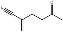 Hexanenitrile, 2-methylene-5-oxo- (9CI) Struktur