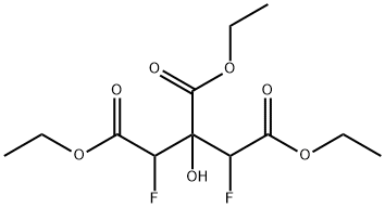 triethyl 1,3-difluoro-2-hydroxypropane-1,2,3-tricarboxylate Structure