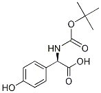 N-Boc protected D-4-hydroxyphenylglycine Struktur