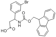 FMOC-(RS)-3-氨基-3-(3-溴苯基)-丙酸, 276262-71-6, 結(jié)構(gòu)式