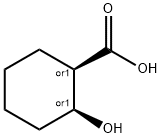 rel-(1R*,2S*)-2-Hydroxy-1-cyclohexanecarboxylic acid Struktur