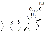 sodium [1R-(1alpha,4abeta,10aalpha)]-1,2,3,4,4a,9,10,10a-octahydro-7-isopropyl-1,4a-dimethylphenanthren-1-carboxylate Struktur