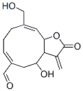 2,3,3a,4,5,8,9,11a-Octahydro-4-hydroxy-10-hydroxymethyl-3-methylene-2-oxocyclodeca[b]furan-6-carbaldehyde Struktur