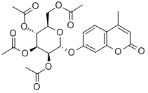 4-Methylumbelliferyl2,3,4,6-tetra-O-acetyl-a-D-mannopyranoside Struktur