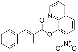 2-Benzylidenepropanoic acid 7-nitro-8-quinolyl ester Struktur
